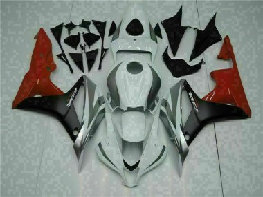 2007-2008 White Black Red Honda CBR600RR Bike Fairings UK Factory