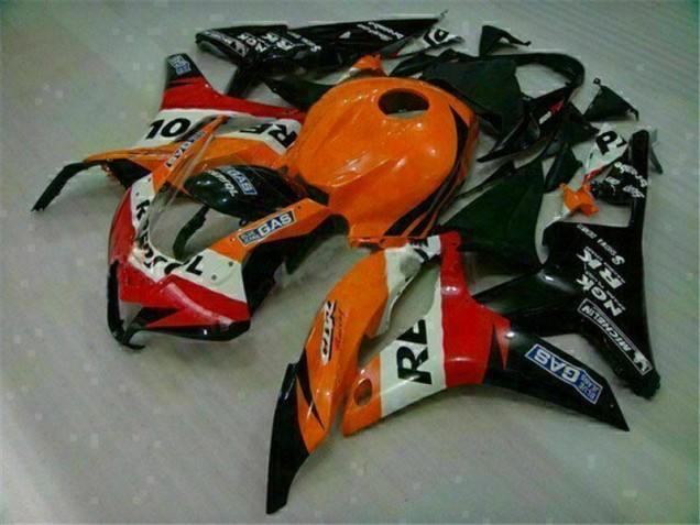 2007-2008 Orange Black Repsol Honda CBR600RR Motorcycle Replacement Fairings UK Factory 2007-2008 Orange Black Repsol Honda CBR600RR Motorcycle Replacement Fairings UK Factory