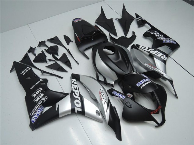 2007-2008 Silver Repsol Black Honda CBR600RR Bike Fairings UK Factory 2007-2008 Silver Repsol Black Honda CBR600RR Bike Fairings UK Factory