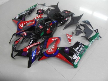 2007-2008 Black Red Pata Honda CBR600RR Motorcycle Fairings Kits UK Factory