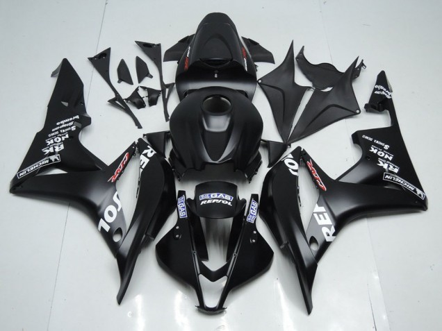 2007-2008 Matte Black Repsol Honda CBR600RR Motorcyle Fairings UK Factory 2007-2008 Matte Black Repsol Honda CBR600RR Motorcyle Fairings UK Factory