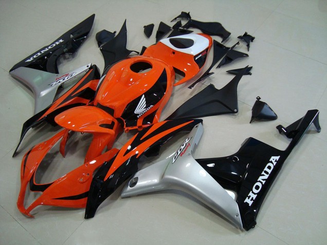 2007-2008 Orange Silver Black Honda CBR600RR Motorcyle Fairings UK Factory