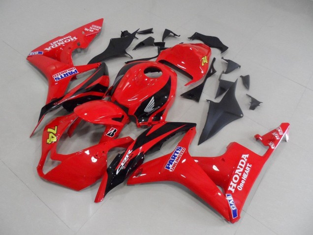 2007-2008 Red Black Race Honda CBR600RR Replacement Fairings UK Factory 2007-2008 Red Black Race Honda CBR600RR Replacement Fairings UK Factory