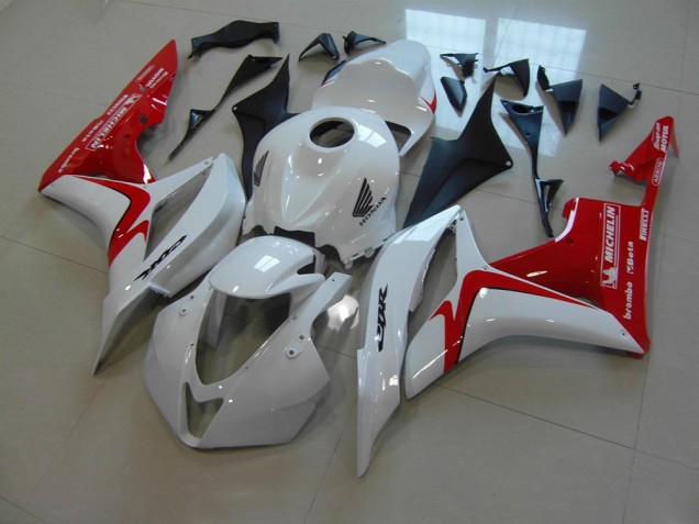 2007-2008 White Red Race Version Honda CBR600RR Motorbike Fairing UK Factory 2007-2008 White Red Race Version Honda CBR600RR Motorbike Fairing UK Factory