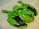 2007-2008 Green Black Dunlop Kawasaki ZX6R Motorbike Fairing Kits UK Factory