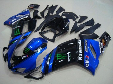 2007-2008 Blue Monster Kawasaki ZX6R Motorbike Fairings UK Factory
