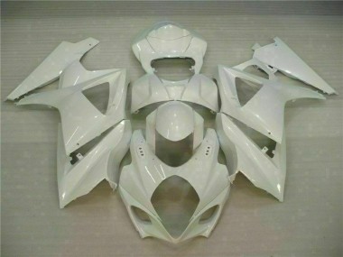 2007-2008 White Suzuki GSXR 1000 K7 Motorcycle Fairings MF0144 UK Factory