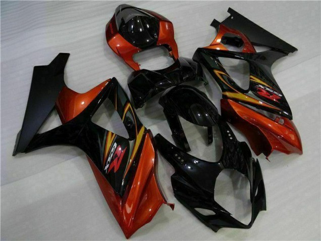2007-2008 Black Suzuki GSXR 1000 K7 Motorcycle Fairing Kit UK Factory 2007-2008 Black Suzuki GSXR 1000 K7 Motorcycle Fairing Kit UK Factory