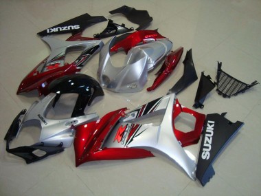2007-2008 Red Black Silver Suzuki GSXR 1000 K7 Motorcycle Replacement Fairings UK Factory