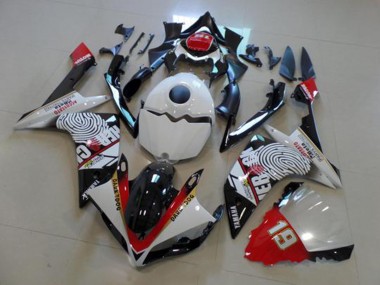2007-2008 Black White Red Yamaha YZF R1 Motor Fairings UK Factory