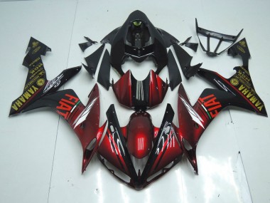 2007-2008 Dark Glossy Black Yamaha YZF R1 Motorcycle Fairing Kits UK Factory