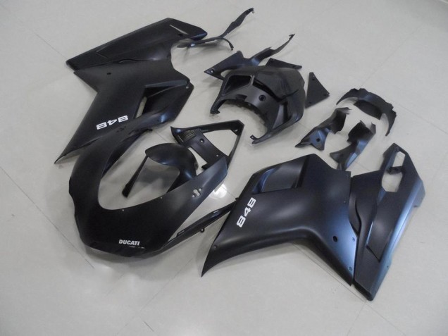 2007-2014 Matte Black with White 848 Ducati 848 1098 1198 Motorbike Fairings UK Factory 2007-2014 Matte Black with White 848 Ducati 848 1098 1198 Motorbike Fairings UK Factory
