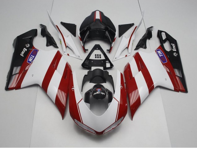 2007-2014 Generali with No Logo Ducati 848 1098 1198 Motorcycle Fairings Kits UK Factory 2007-2014 Generali with No Logo Ducati 848 1098 1198 Motorcycle Fairings Kits UK Factory