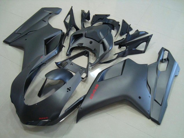 2007-2014 Matte Black Ducati 848 1098 1198 Motorcycle Fairings Kit UK Factory 2007-2014 Matte Black Ducati 848 1098 1198 Motorcycle Fairings Kit UK Factory