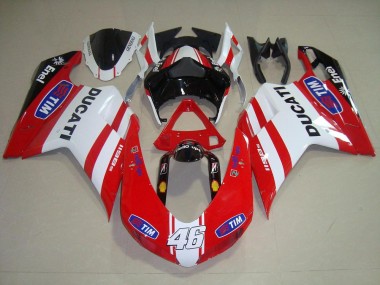 2007-2012 Red Ducati 848 1098 1198 Motorcycle Fairings MF4026 UK Factory