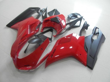 2007-2012 Red Black Ducati 848 1098 1198 Motorcycle Fairings MF4039 UK Factory