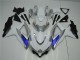 2008-2010 White Silver Blue Suzuki GSXR 600/750 Motorcycle Fairings Kit UK Factory 2008-2010 White Silver Blue Suzuki GSXR 600/750 Motorcycle Fairings Kit UK Factory