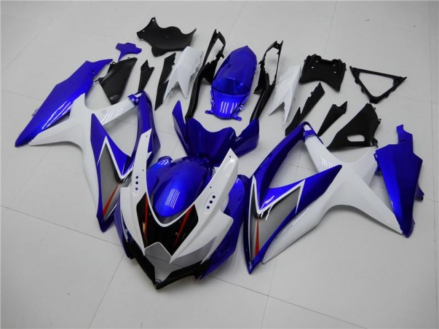 2008-2010 White Blue Suzuki GSXR 600/750 Motorbike Fairings UK Factory 2008-2010 White Blue Suzuki GSXR 600/750 Motorbike Fairings UK Factory