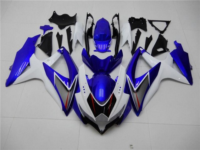 2008-2010 White Blue Suzuki GSXR 600/750 Motorbike Fairings UK Factory 2008-2010 White Blue Suzuki GSXR 600/750 Motorbike Fairings UK Factory