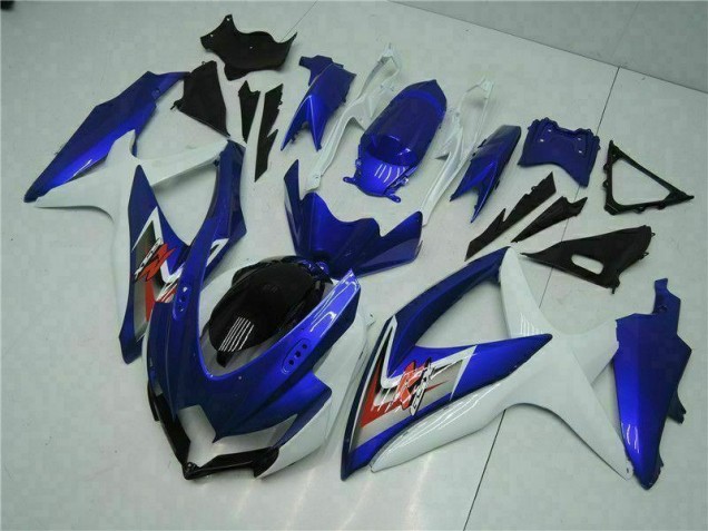 2008-2010 Blue White Suzuki GSXR 600/750 Motorcycle Fairings UK Factory 2008-2010 Blue White Suzuki GSXR 600/750 Motorcycle Fairings UK Factory