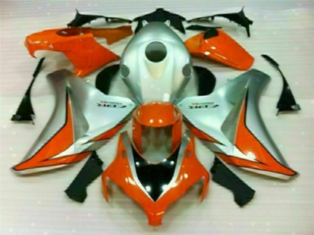2008-2011 Silver Orange Honda CBR1000RR Bike Fairings UK Factory 2008-2011 Silver Orange Honda CBR1000RR Bike Fairings UK Factory