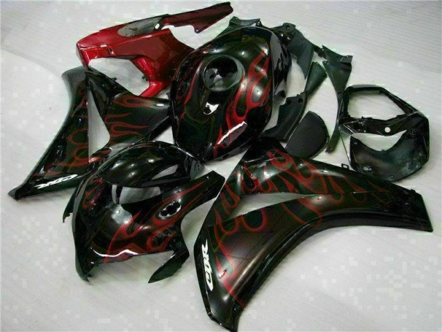 2008-2011 Red Flame Honda CBR1000RR Motorbike Fairing Kits UK Factory 2008-2011 Red Flame Honda CBR1000RR Motorbike Fairing Kits UK Factory