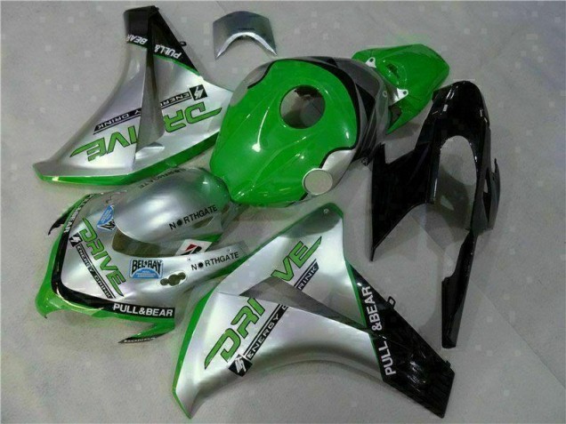 2008-2011 Green Silver Honda CBR1000RR Moto Fairings UK Factory 2008-2011 Green Silver Honda CBR1000RR Moto Fairings UK Factory