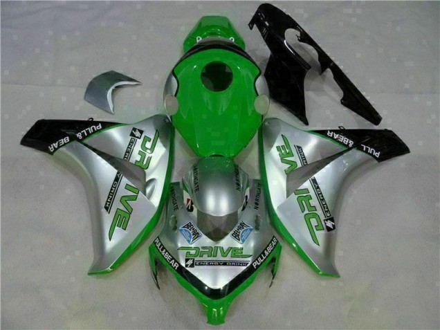 2008-2011 Green Silver Honda CBR1000RR Moto Fairings UK Factory 2008-2011 Green Silver Honda CBR1000RR Moto Fairings UK Factory