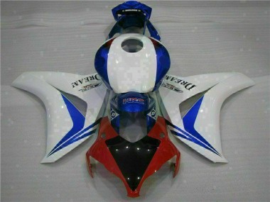2008-2011 White Blue Honda CBR1000RR Motorcycle Fairings MF1411 UK Factory