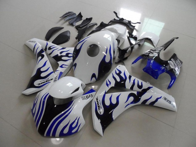 2008-2011 Blue Black Flame Race Honda CBR1000RR Motorbike Fairing Kits UK Factory 2008-2011 Blue Black Flame Race Honda CBR1000RR Motorbike Fairing Kits UK Factory