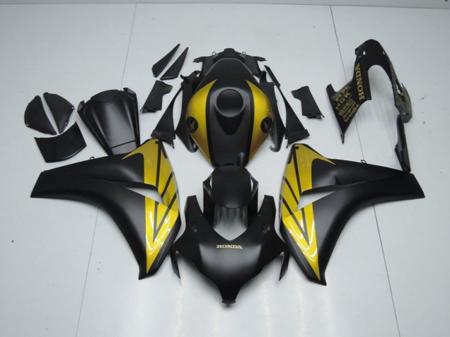 2008-2011 Matte Black and Gold Honda CBR1000RR Bike Fairings UK Factory 2008-2011 Matte Black and Gold Honda CBR1000RR Bike Fairings UK Factory