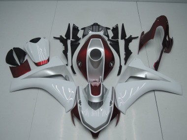 2008-2011 Red White and Silver Honda CBR1000RR Bike Fairing UK Factory