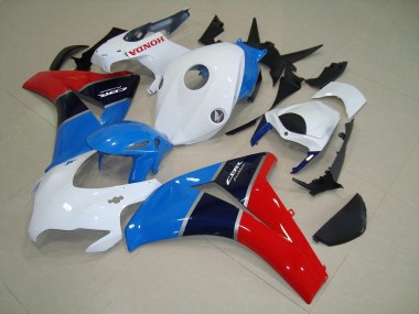 2008-2011 White Blue Red Honda CBR1000RR Motorcycle Fairings MF3341 UK Factory