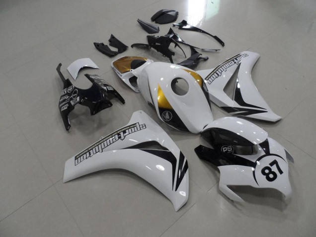 2008-2011 Black and White and Gold Honda CBR1000RR Bike Fairings UK Factory 2008-2011 Black and White and Gold Honda CBR1000RR Bike Fairings UK Factory