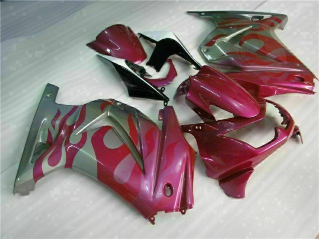 2008-2012 Purple Red Kawasaki EX250 Replacement Motorcycle Fairings UK Factory 2008-2012 Purple Red Kawasaki EX250 Replacement Motorcycle Fairings UK Factory