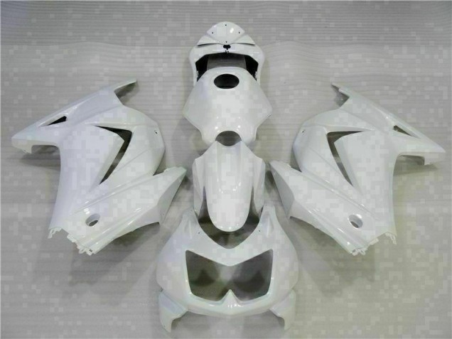 2008-2012 White Kawasaki EX250 Motorcycle Replacement Fairings UK Factory 2008-2012 White Kawasaki EX250 Motorcycle Replacement Fairings UK Factory