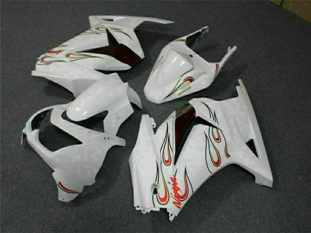 2008-2012 White Red Kawasaki EX250 Motorcylce Fairings UK Factory 2008-2012 White Red Kawasaki EX250 Motorcylce Fairings UK Factory