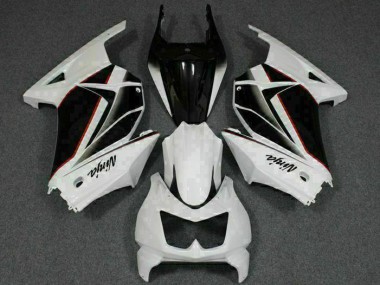 2008-2012 White Black Ninja Kawasaki EX250 Replacement Fairings UK Factory