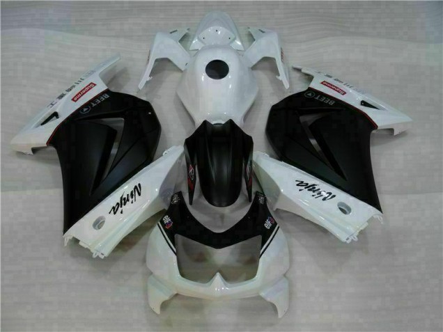 2008-2012 White Black Ninja Kawasaki EX250 Motorbike Fairings UK Factory 2008-2012 White Black Ninja Kawasaki EX250 Motorbike Fairings UK Factory