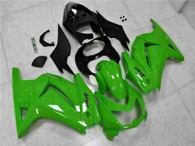 2008-2012 Green Black Ninja Kawasaki EX250 Motorcycle Fairing Kits UK Factory 2008-2012 Green Black Ninja Kawasaki EX250 Motorcycle Fairing Kits UK Factory
