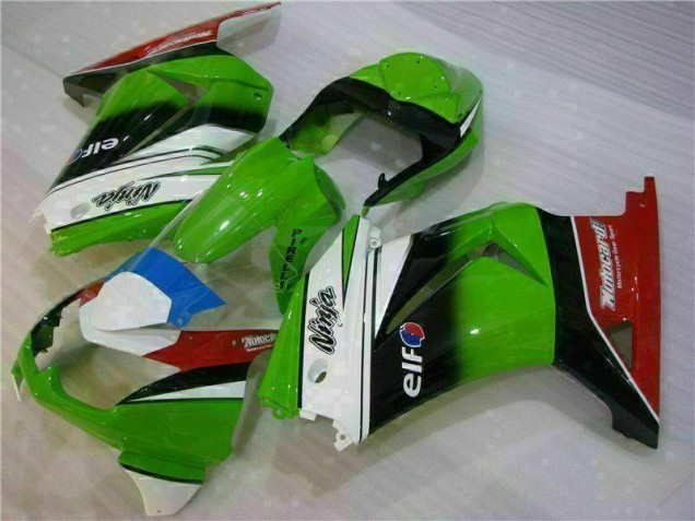 2008-2012 White Green Black Ninja Kawasaki EX250 Motorbike Fairing UK Factory 2008-2012 White Green Black Ninja Kawasaki EX250 Motorbike Fairing UK Factory