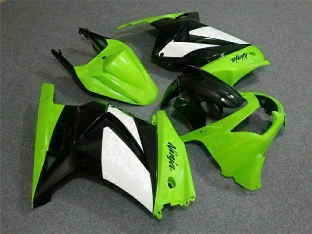 2008-2012 Green Black Ninja Kawasaki EX250 Replacement Motorcycle Fairings UK Factory 2008-2012 Green Black Ninja Kawasaki EX250 Replacement Motorcycle Fairings UK Factory