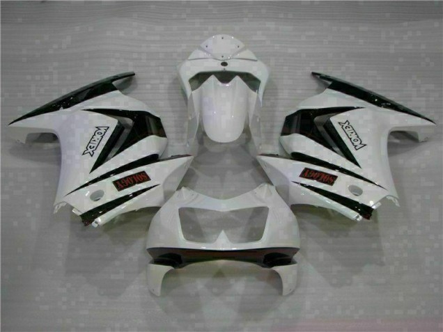 2008-2012 White Black Kawasaki EX250 Motorcycle Bodywork UK Factory 2008-2012 White Black Kawasaki EX250 Motorcycle Bodywork UK Factory