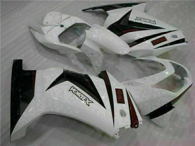 2008-2012 White Black Kawasaki EX250 Motorcycle Bodywork UK Factory 2008-2012 White Black Kawasaki EX250 Motorcycle Bodywork UK Factory