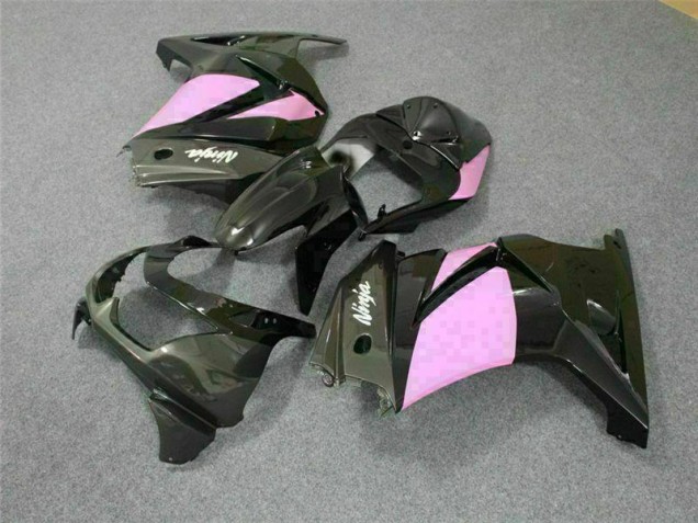 2008-2012 Black Pink Ninja Kawasaki EX250 Motorcycle Replacement Fairings UK Factory 2008-2012 Black Pink Ninja Kawasaki EX250 Motorcycle Replacement Fairings UK Factory