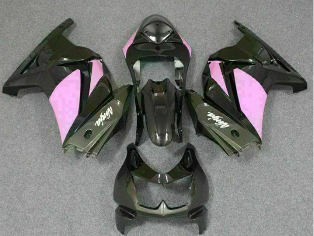 2008-2012 Black Pink Ninja Kawasaki EX250 Motorcycle Replacement Fairings UK Factory 2008-2012 Black Pink Ninja Kawasaki EX250 Motorcycle Replacement Fairings UK Factory