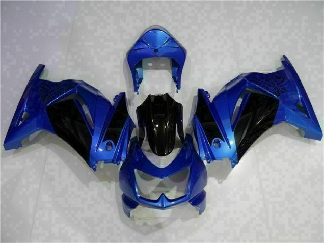 2008-2012 Blue Black Kawasaki EX250 Replacement Fairings UK Factory 2008-2012 Blue Black Kawasaki EX250 Replacement Fairings UK Factory