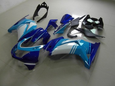 2008-2012 Light and Dark Blue Kawasaki Ninja ZX250R Motorcycle Fairings MF3611 UK Factory