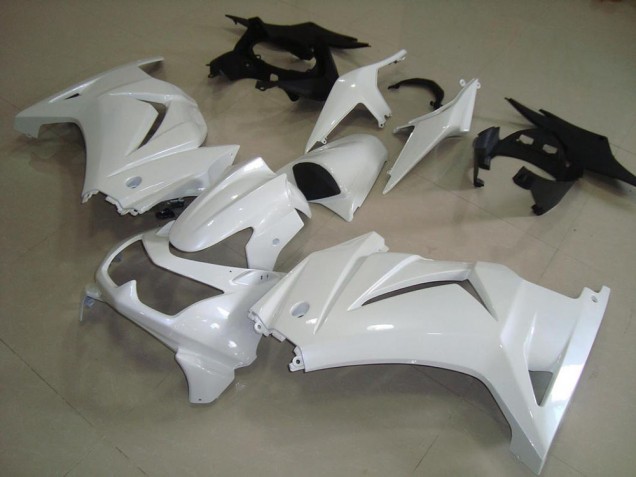 2008-2012 Pearl White Kawasaki ZX250R Motorcycle Fairings Kits UK Factory 2008-2012 Pearl White Kawasaki ZX250R Motorcycle Fairings Kits UK Factory