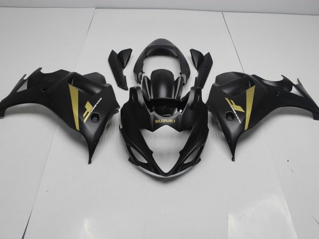 2008-2013 Black Gold Suzuki GSX650F Motorbike Fairing Kits UK Factory